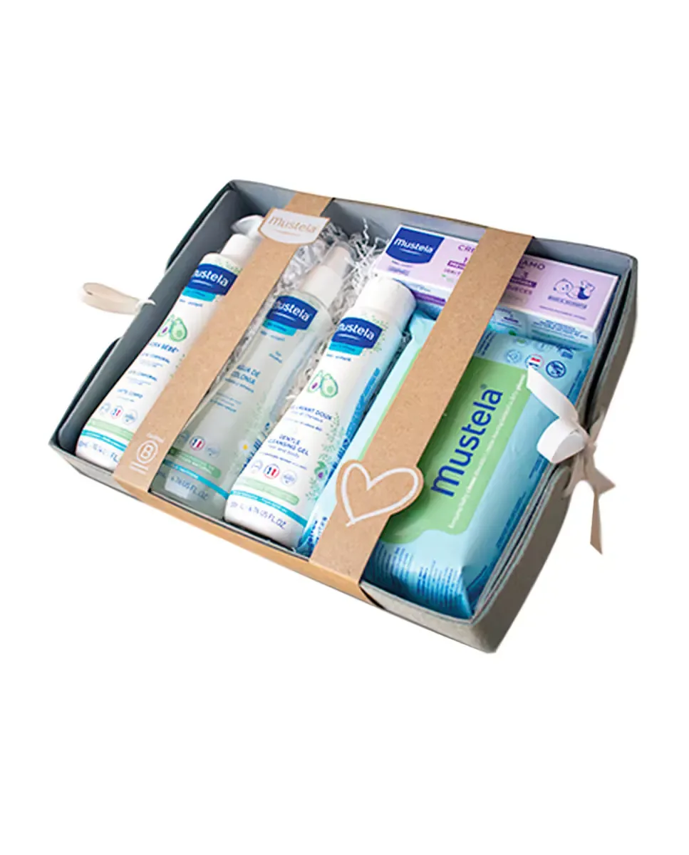 Серая корзина для новорожденного Mustela