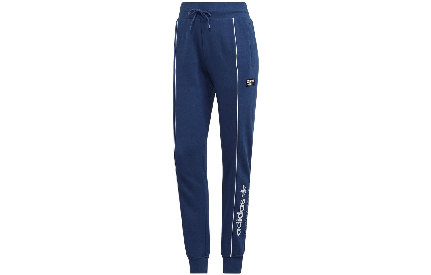 

Трикотажные спортивные штаны женские синие Adidas Originals