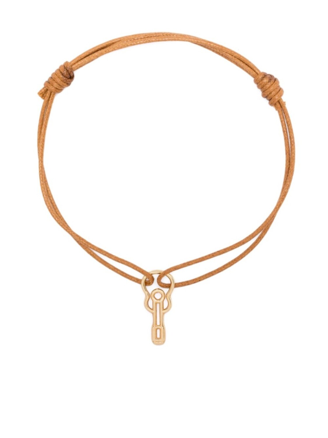 

Браслет с подвеской в виде гитары из желтого золота 9 карат Aliita, коричневый