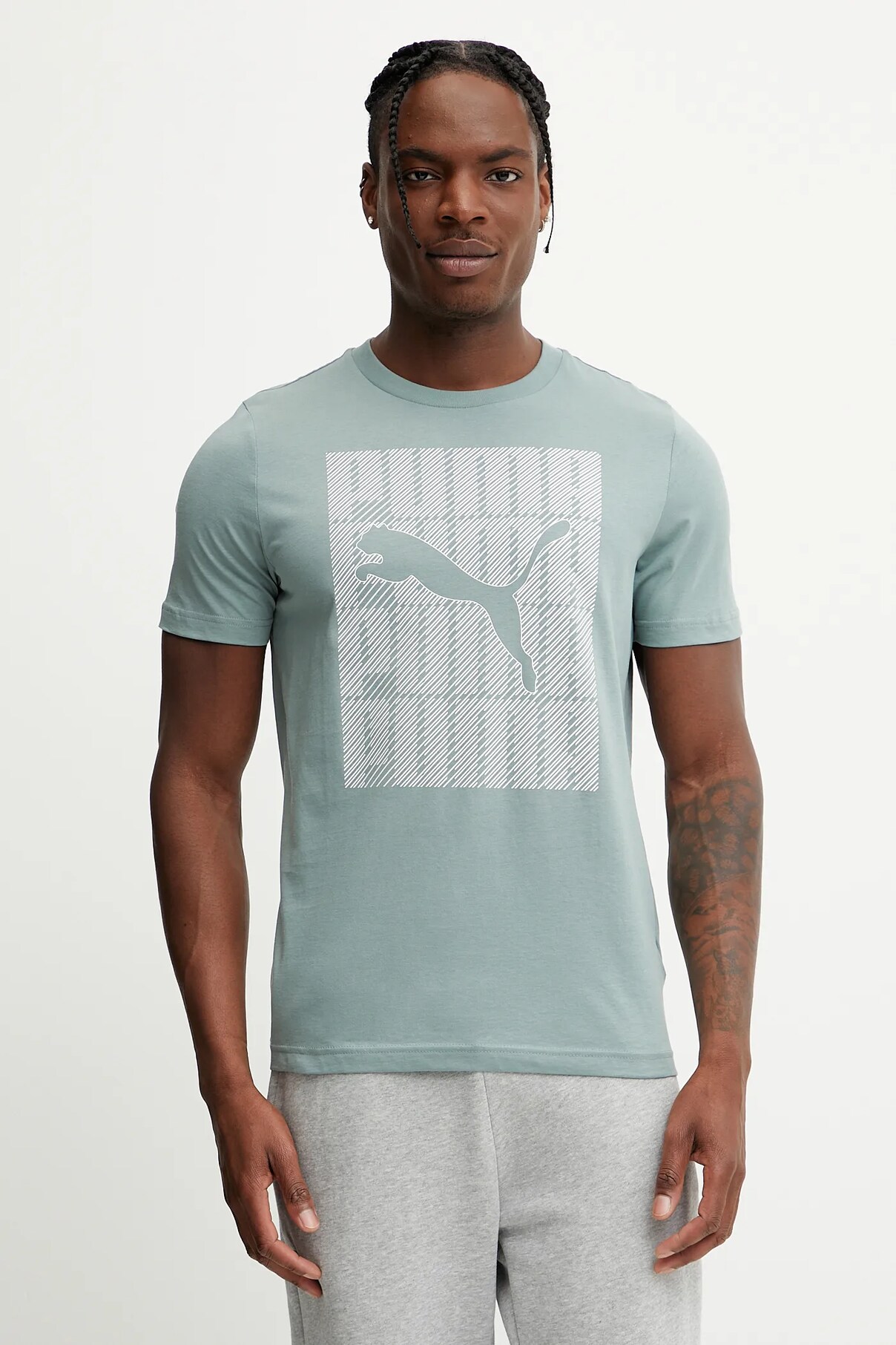 

Футболка из хлопка Puma, зеленый