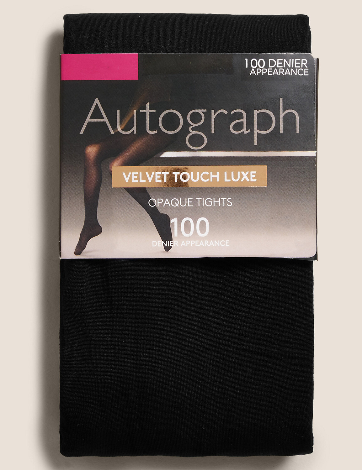 

Бархатные колготки Touch Luxe плотностью 100 ден Autograph, черный