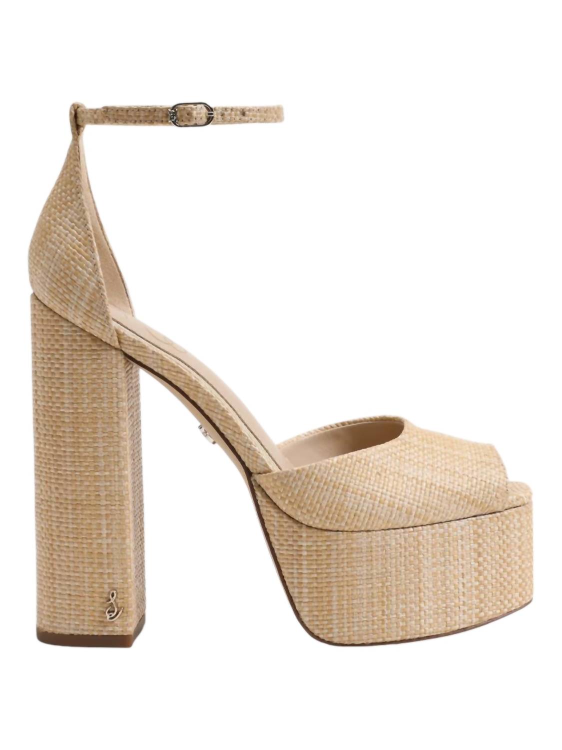 Женские босоножки Kori Block Heel Platform Sandal In Beechwood Sam Edelman