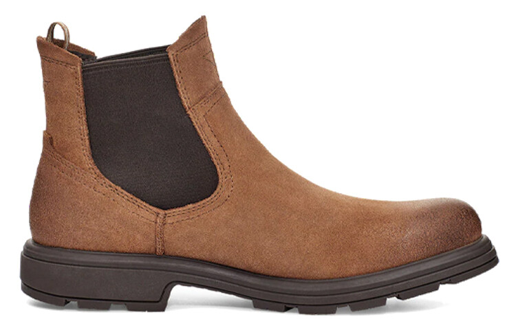 Мужские ботинки Ugg челси из кожи, коричневый — фото 2