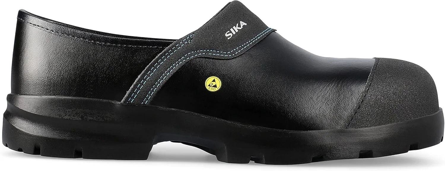 Рабочие сабо SIKA Unisex Flex Closed Clog, нескользящая полиуретановая подошва, легкая рабочая обувь, кожа Permair, мягкая стелька. Защитные сабо для сельского хозяйства, строительства, складского хозяйства и пищевой промышленности, Black — фото 2