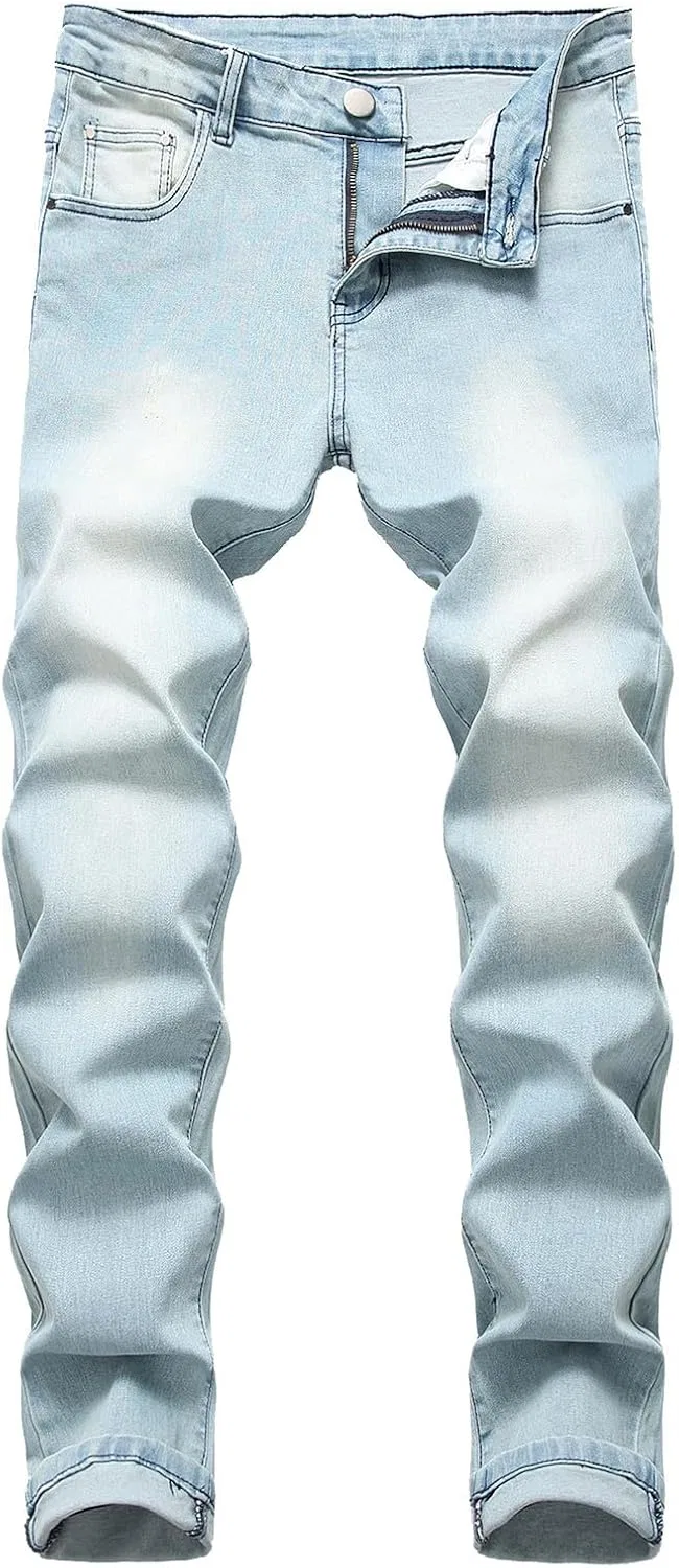 Джинсы Slim Fit с множеством карманов, Light Blue