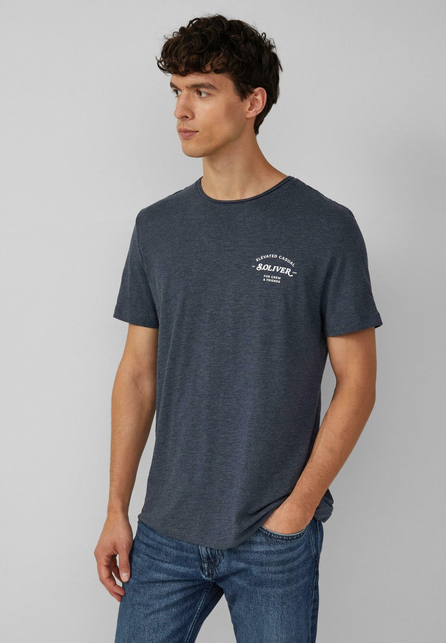 

Футболка s.Oliver MELIERTES MIT ROLLKANTE , Navy/Dark Blue, Синий, Футболка s.Oliver MELIERTES MIT ROLLKANTE , Navy/Dark Blue