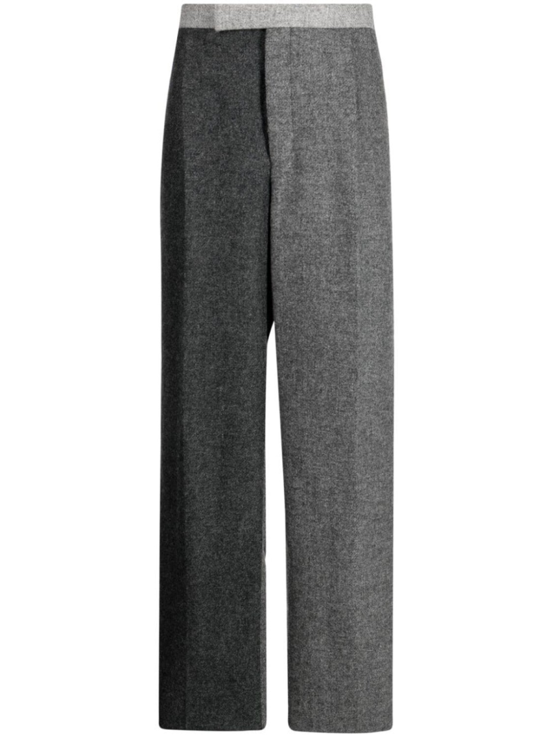 

Шерстяные брюки широкого кроя Thom Browne, серый