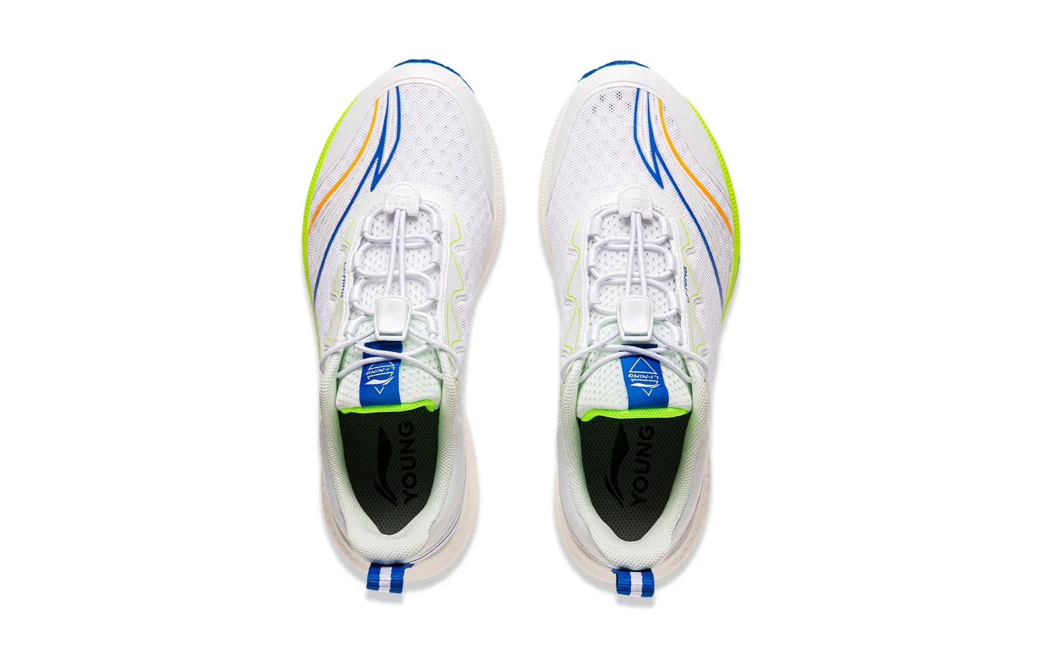 YOUNG Беговые кроссовки Li-Ning YOUNG Light Leap 1.0 Low top для детей бело-синие — фото 4