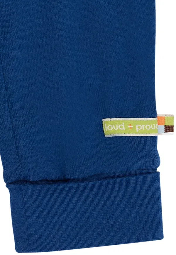 Спортивные штаны с манжетами Mit umschlagbund tracksuit bottoms Loud + Proud, ультрамариновый — фото 4