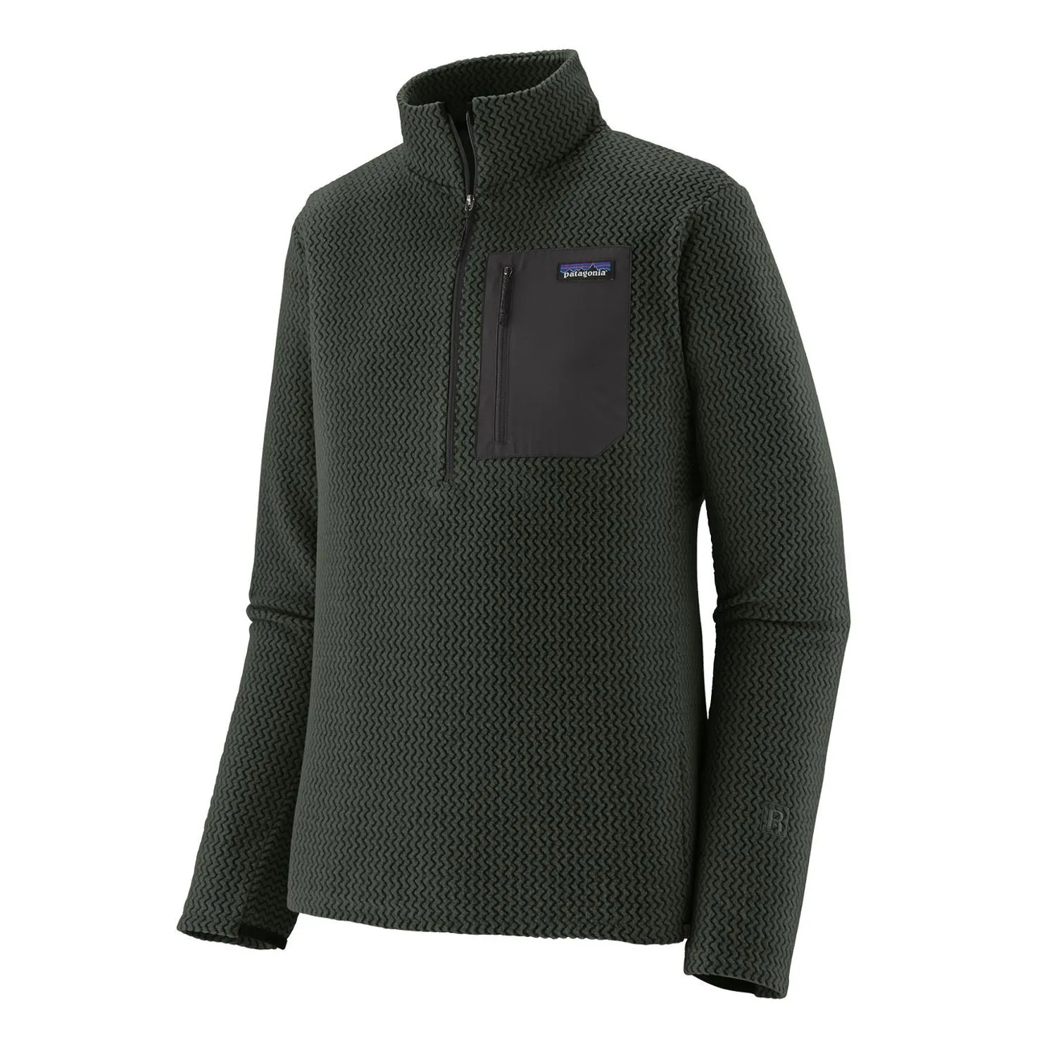 

R1 Air Пуловер с молнией на вороте - Для мужчин Patagonia, Old Growth Green