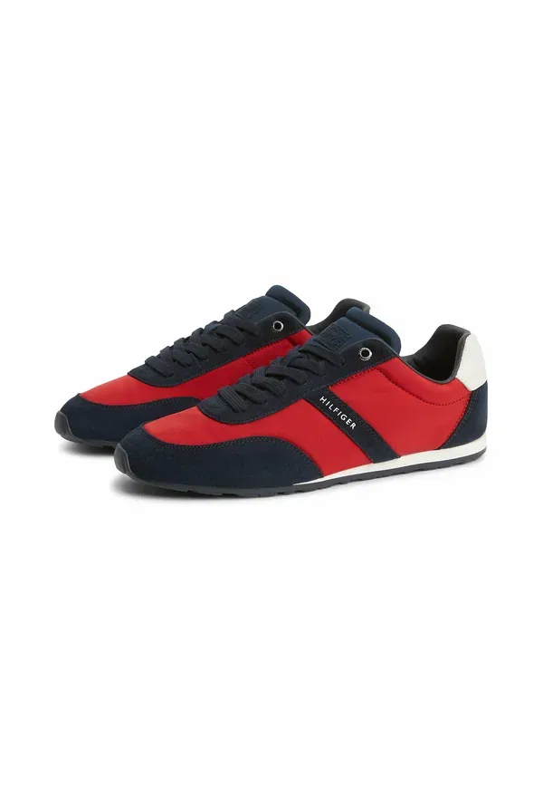 Кроссовки Tommy Hilfiger Th lo run icon summer mix, пустынное небо, основной красный — фото 2