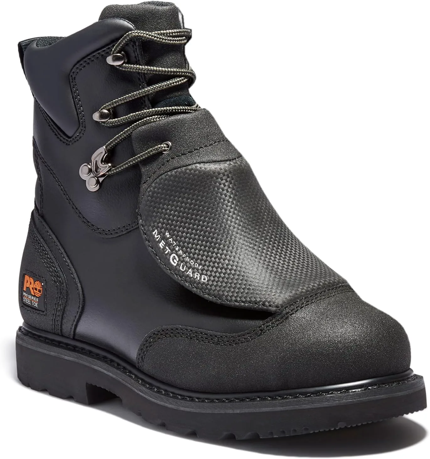 

Мужские рабочие ботинки Timberland PRO с внешней защитой Met, стальным носком, водонепроницаемые, промышленного назначения, высота 8 дюймов, черный