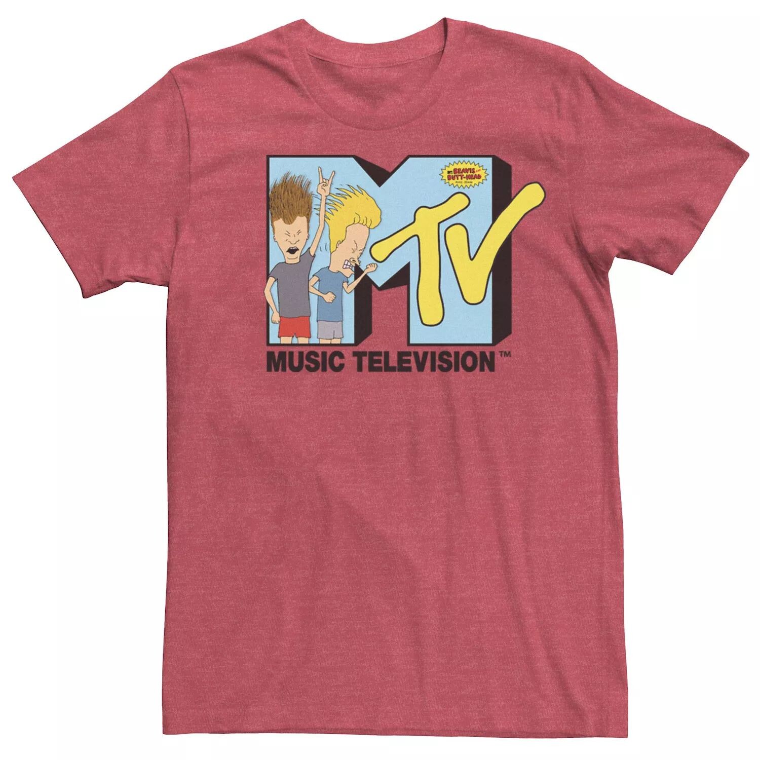 

Мужская футболка с логотипом MTV Beavis And Butthead Head Banging и короткими рукавами Licensed Character