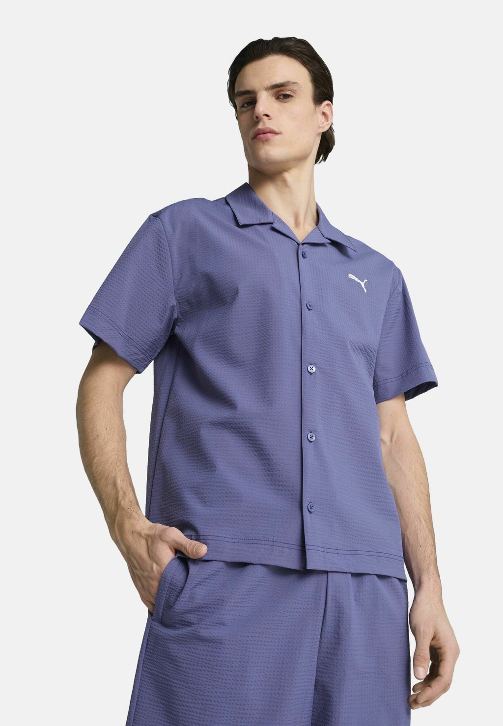 

Рубашка WARDROBE ESS SEERSUCKER Puma, синий