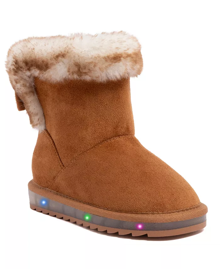 

Детские и для девочек 5T-7 Mandie светящиеся зимние сапоги Sugar, коричневый