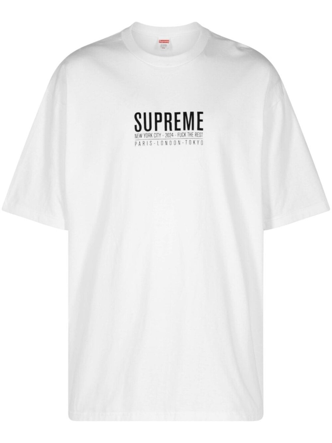 

Supreme парижская футболка, белый