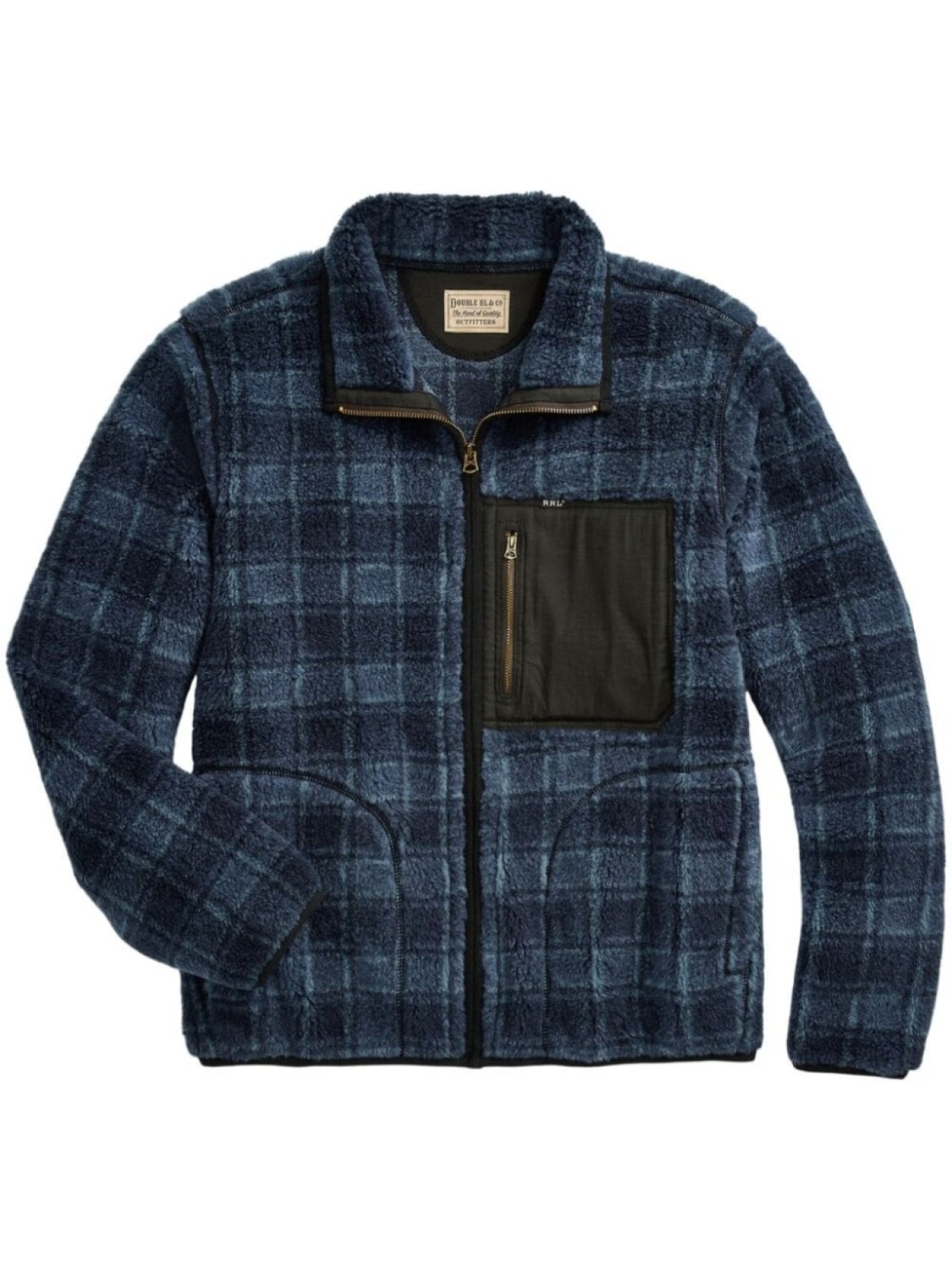 

Флисовая куртка в клетку Ralph Lauren RRL, синий