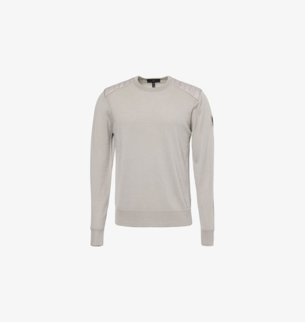 

Шерстяной джемпер Kerrigan с круглым вырезом Belstaff, цвет pumice