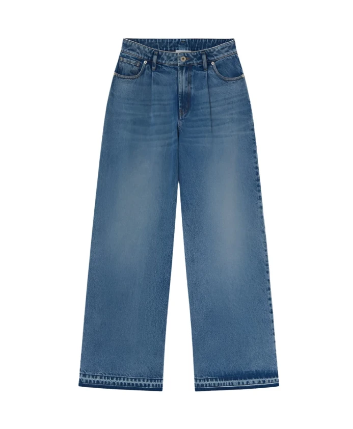 

Джинсы-Клеш светло-голубого цвета с широкими штанинами Halfboy, синий