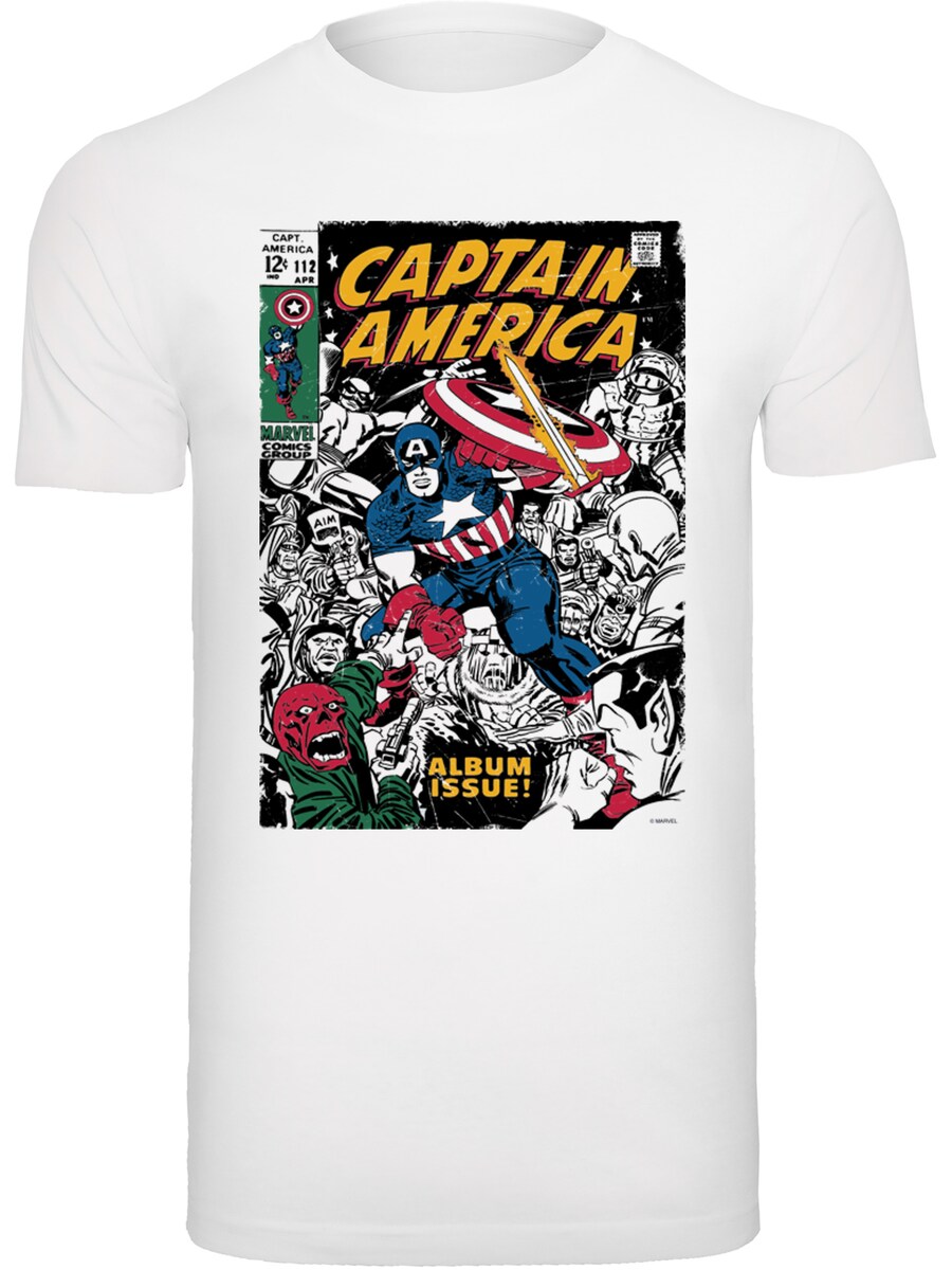 

Рубашка F4NT4STIC Marvel Captain America Album Issue Cover, белый