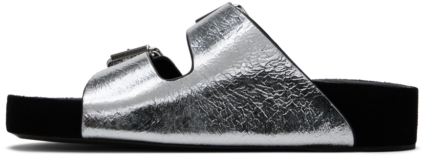 Сандалии Леннио Isabel Marant, Silver — фото 3