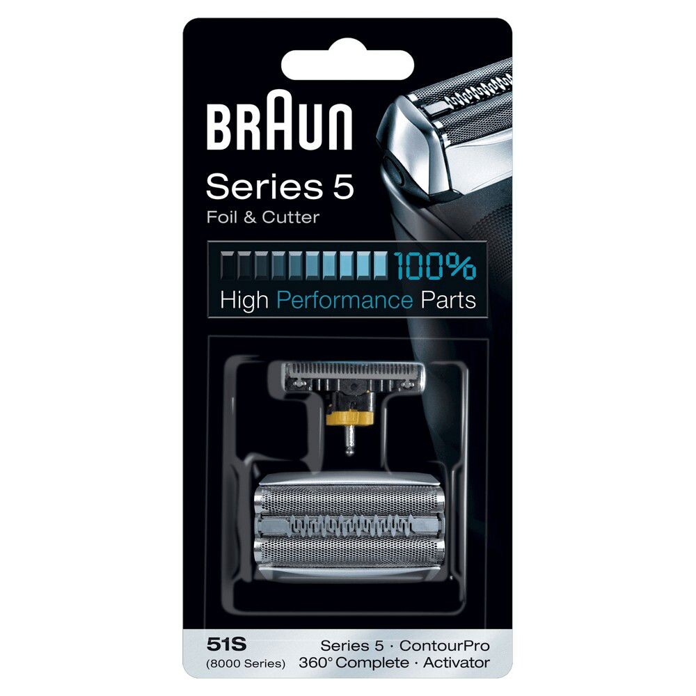 

Лезвия бритвы Series 5 51s foil and cutter silver Braun, 1 шт