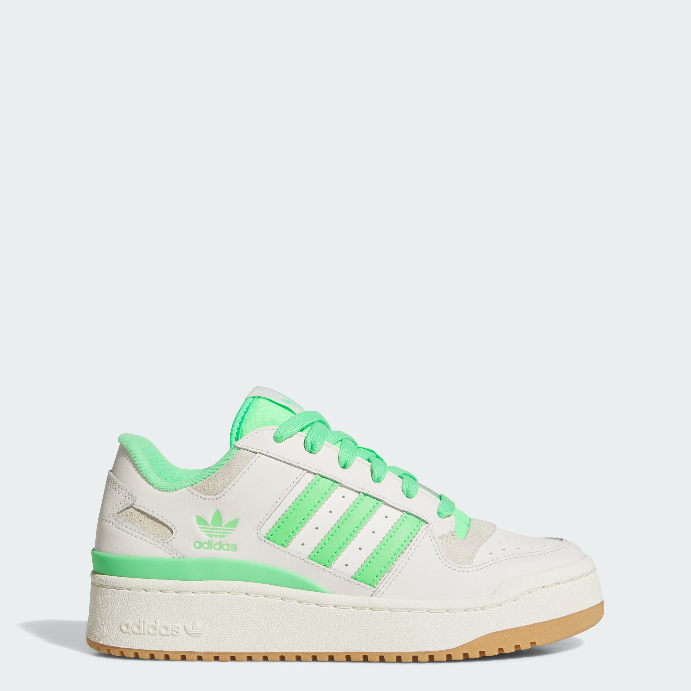 Женские кроссовки Adidas Forum Bold Stripes, белый/зеленый/кремовый