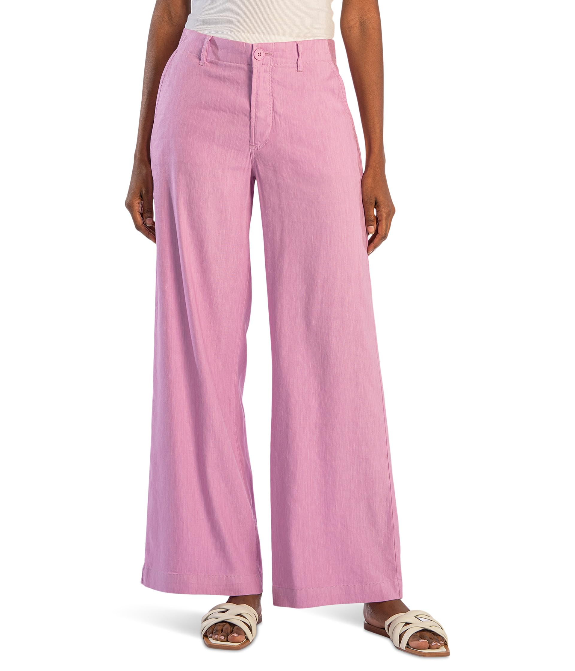 

Джинсы KUT from the Kloth Petite Meg High-Rise Wide Leg Pants In Orchid, Orchid