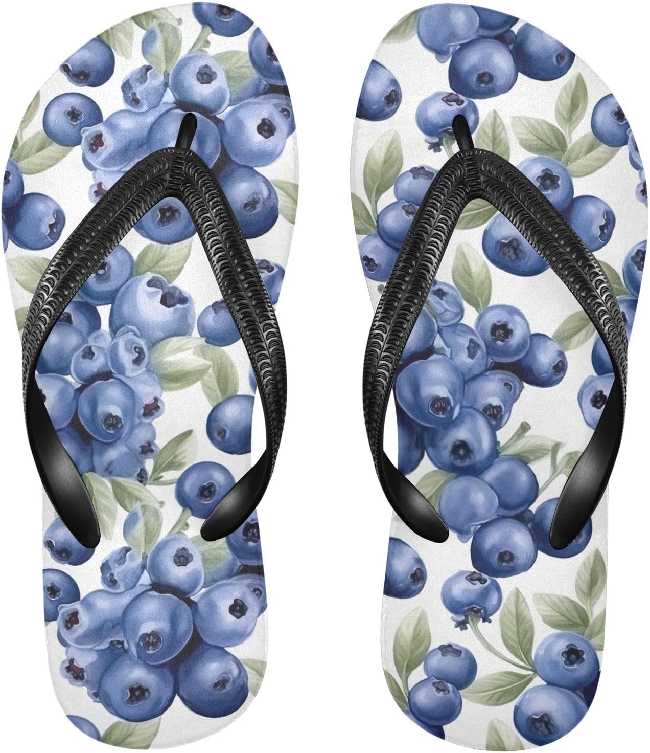 

SPRIPORT женские и мужские шлепанцы Blueberries Slim, удобные повседневные вьетнамки с мягкой подкладкой и нескользящей резиновой подошвой, плоские сандалии для летнего пляжа и прогулок, Multicoloured