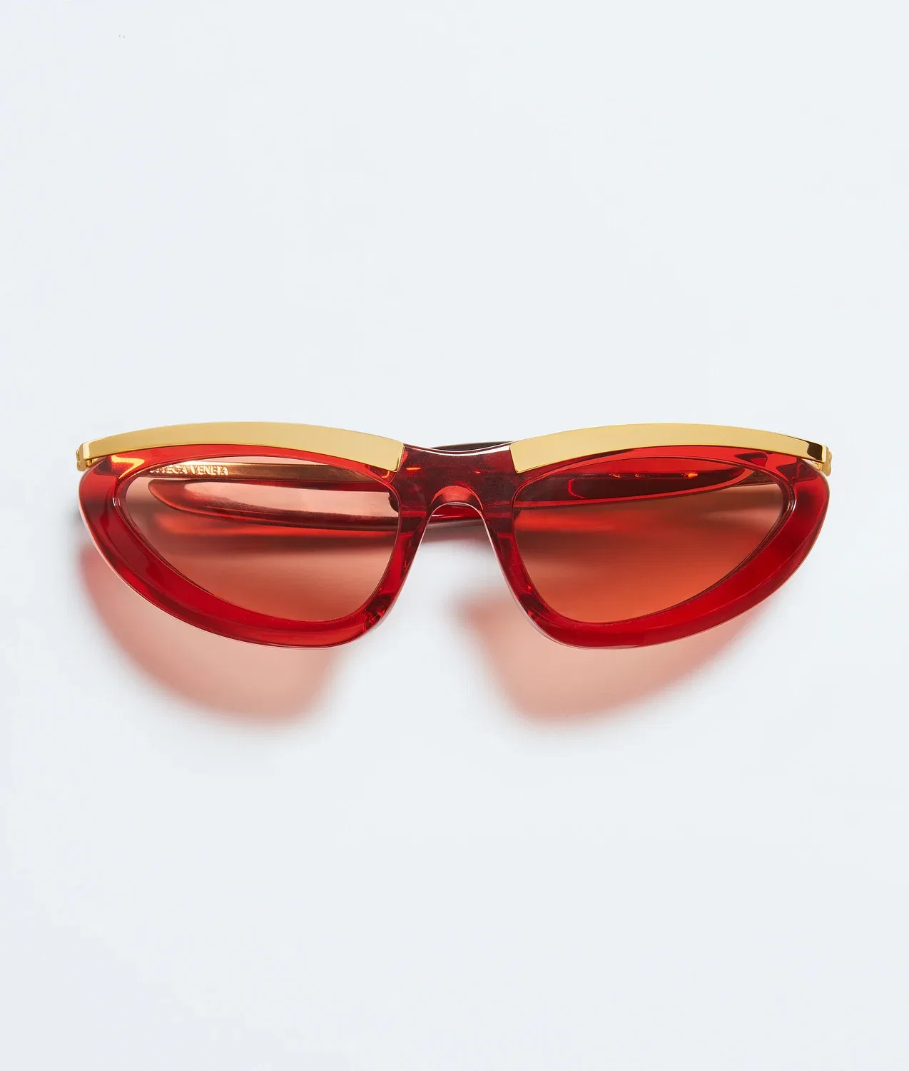 Солнцезащитные очки BOTTEGA VENETA Prisma Cat Eye, красный