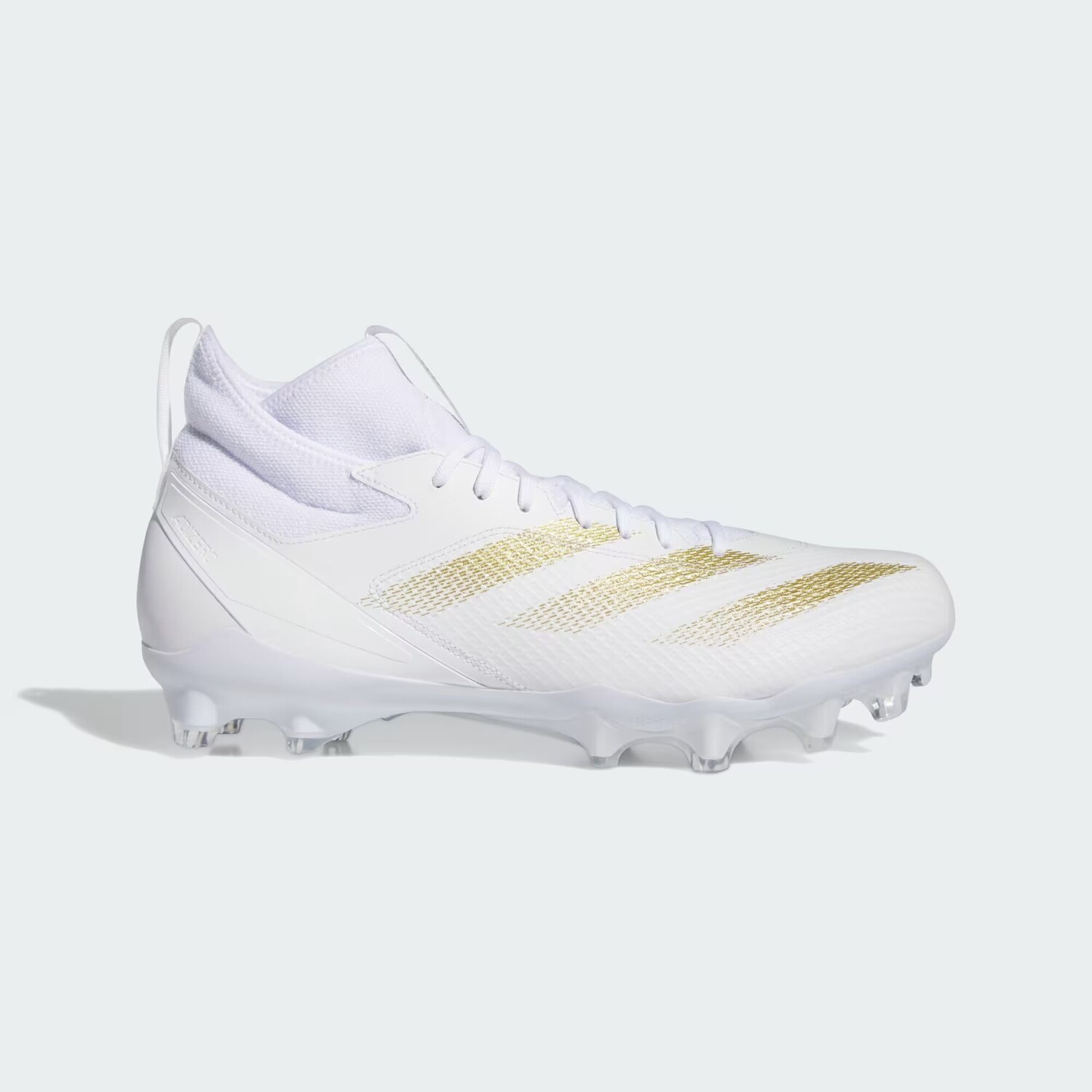 

Футбольные бутсы Adizero Impact Adidas, цвет Cloud White/Gold Metallic/Cloud White