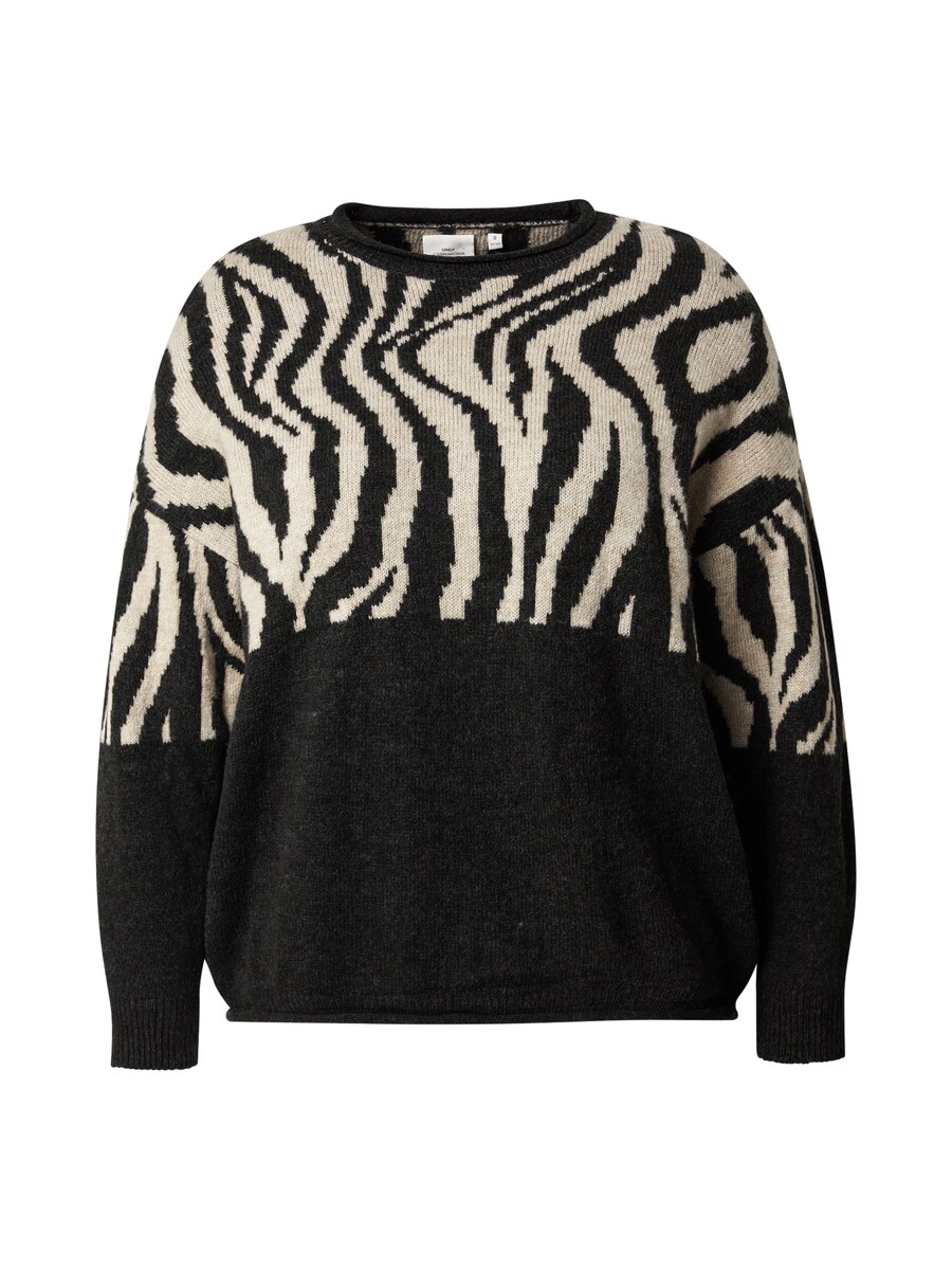 

Тонкий вязаный свитер ONLY Carmakoma Sweater CARJade, черный