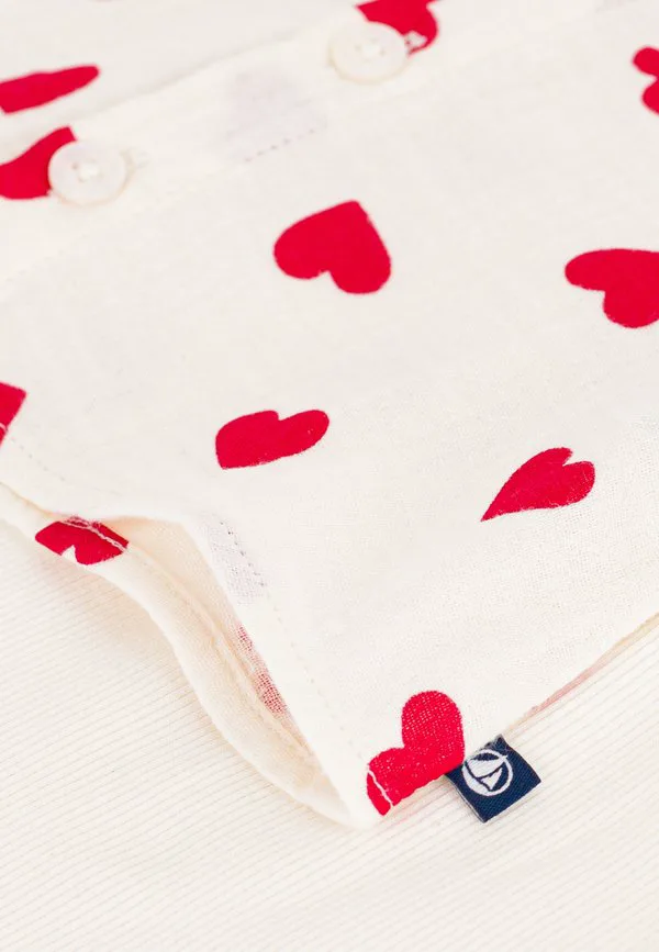 Длинные брюки-джор из ансамбля Petit Bateau, White Red — фото 3
