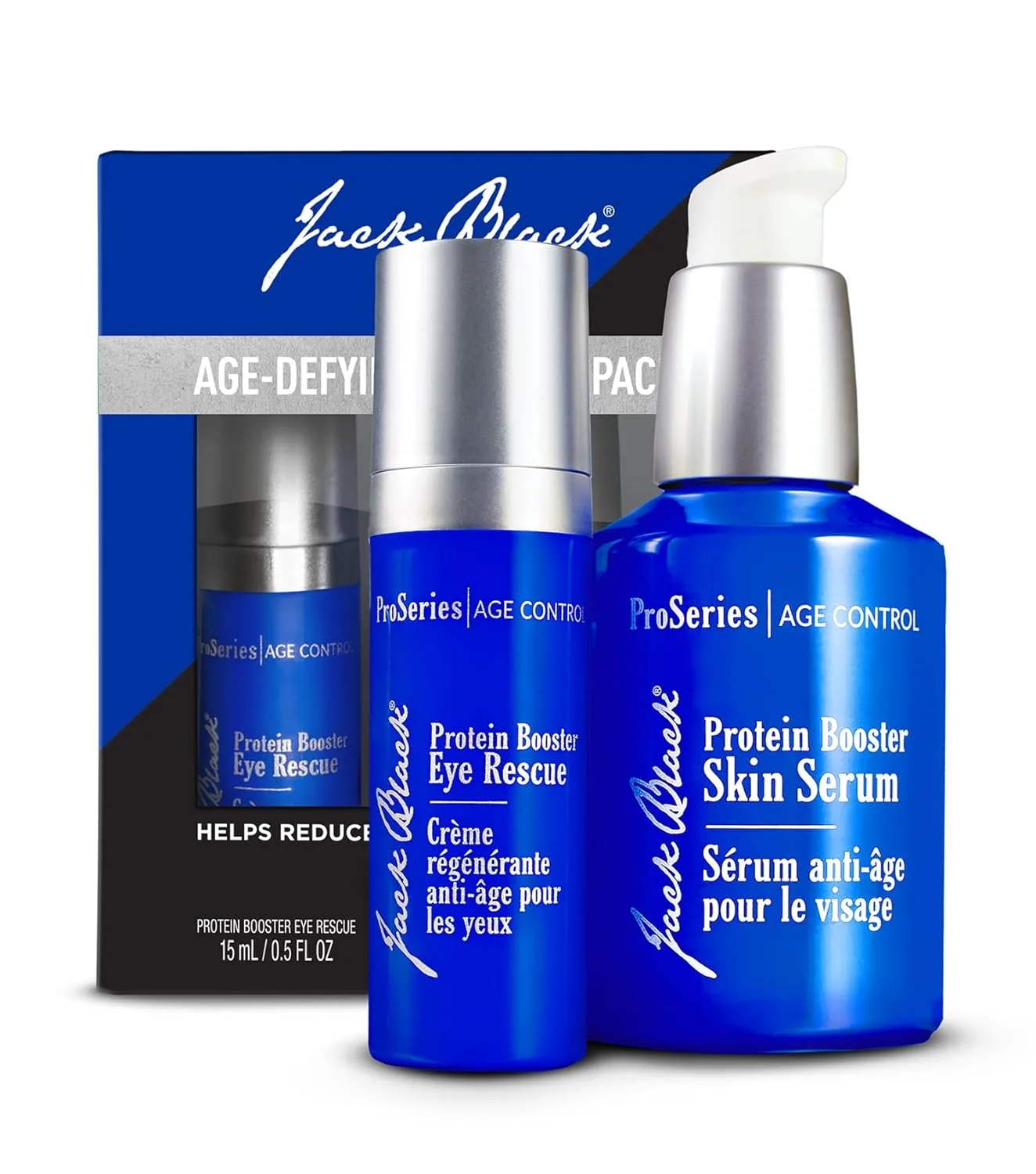 Jack Black Protein Booster Skin Serum, ProSeries Age Control - антивозрастная сыворотка для мужчин с пептидами и антиоксидантами