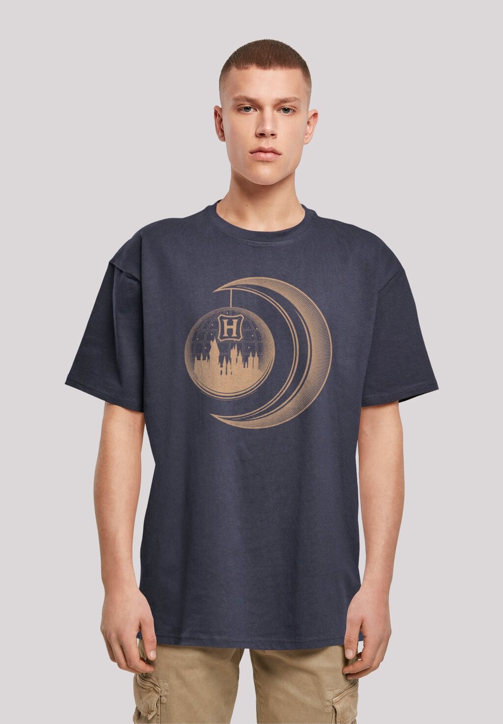 

Футболка с принтом HARRY POTTER HOGWARTS MOON F4NT4STIC, синий