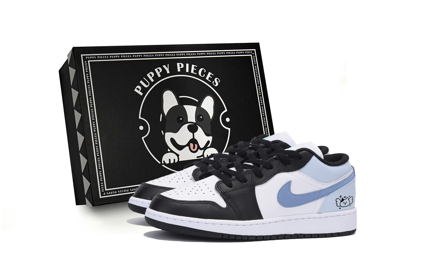 

Баскетбольные кроссовки Air 1 Vintage Men Low-Top Black Blue Jordan, Черный, Баскетбольные кроссовки Air 1 Vintage Men Low-Top Black Blue Jordan