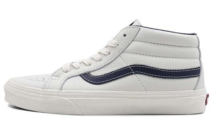 

Кроссовки Vans Sk8-Mid Mid-Top Casual Skate Shoes Unisex White Blue, Белый, Кроссовки Vans Sk8-Mid Mid-Top Casual Skate Shoes Unisex White Blue