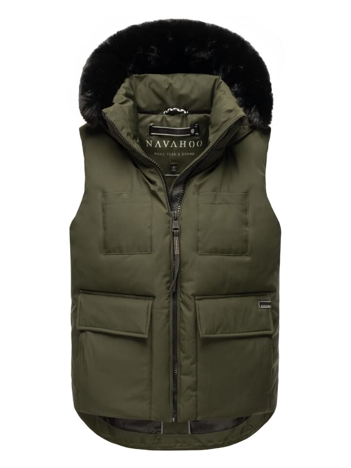 

Стеганый жилет Navahoo Zimthäschen XIV, цвет dark olive