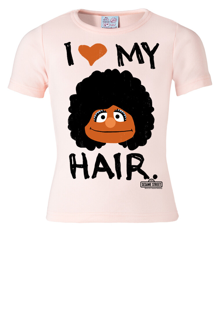 

Футболка Logoshirt I Love My Hair, розовый