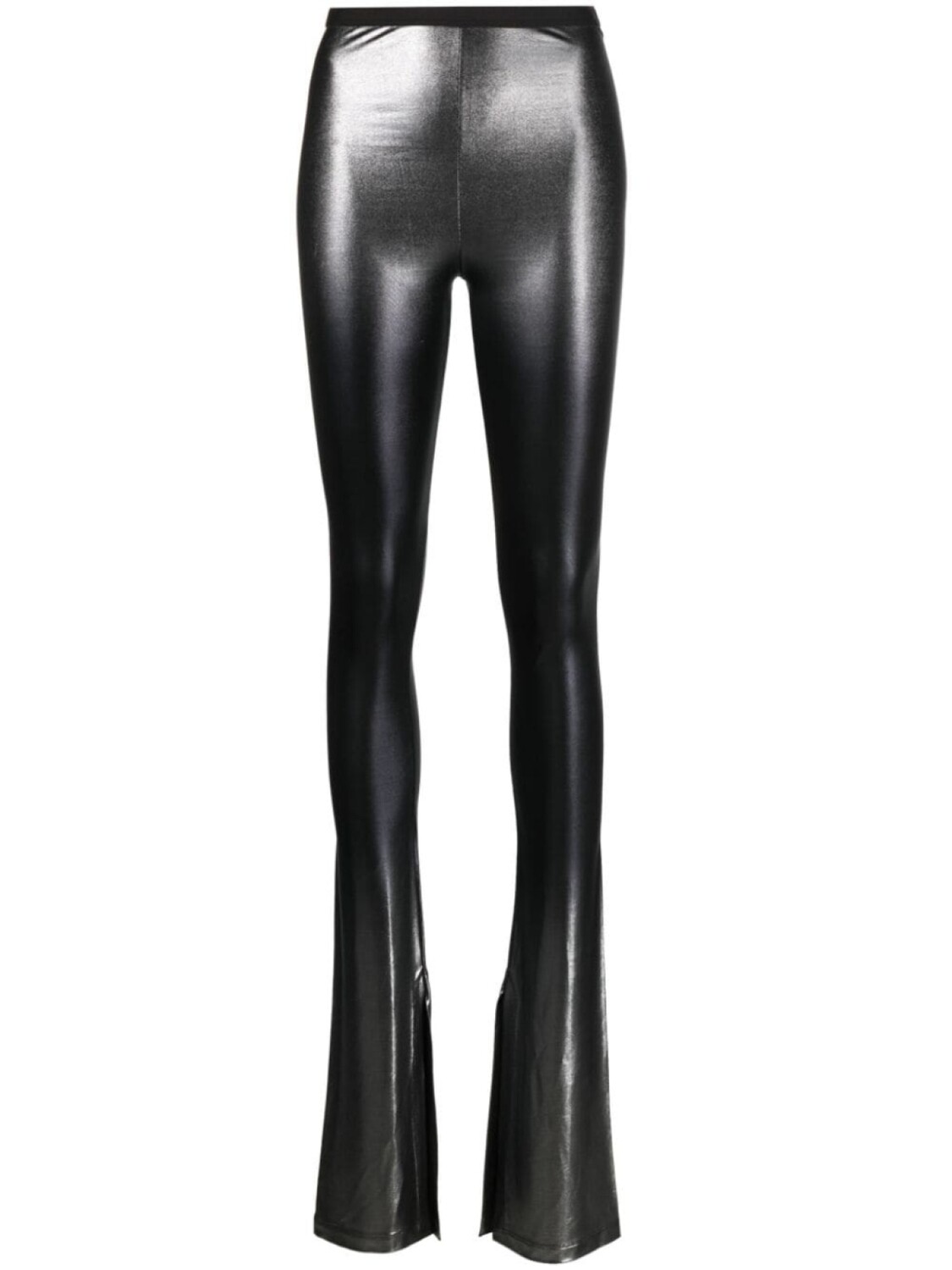 

Rick Owens Lilies расклешенные брюки Carmen с эффектом металлик, серебристый