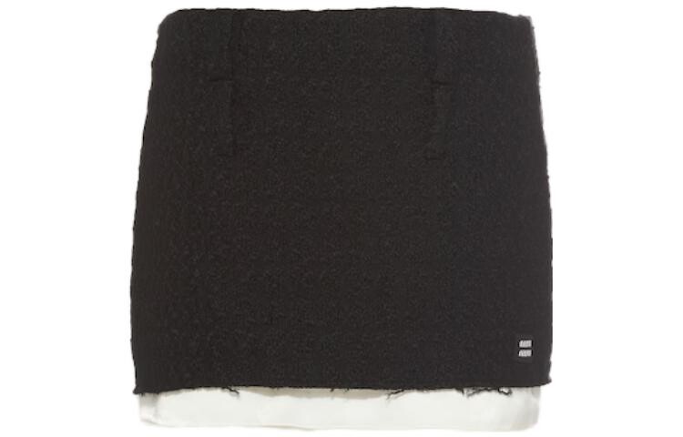 

Повседневная юбка женская черная Miu Miu