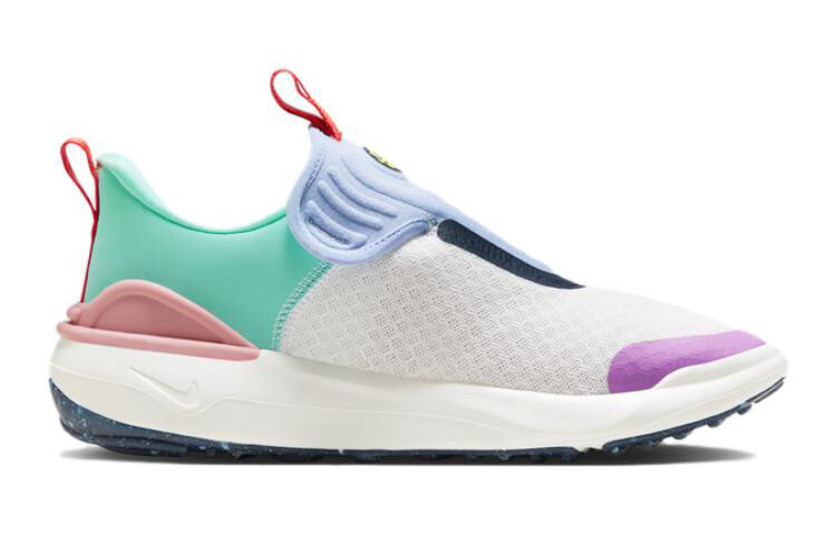 Кроссовки E-Series 1.0 Kids для бега, для начальной школы Nike, цвет Peak White / Trail Red / Rising Emerald Green / Ecstatic Cobalt Blue — фото 2