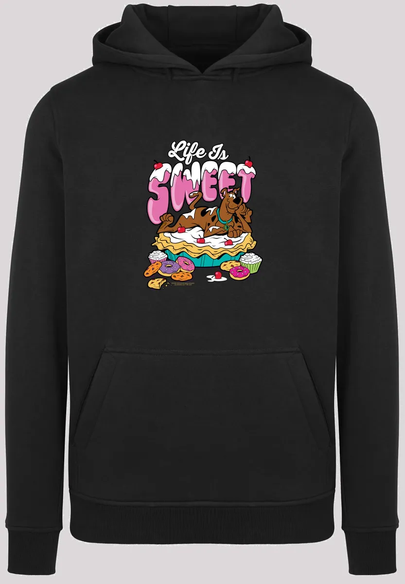 

F4NT4STIC Толстовка "F4NT4STIC Мужская Scooby Doo Life Is Sweet -BLK с тяжелой толстовкой", черный