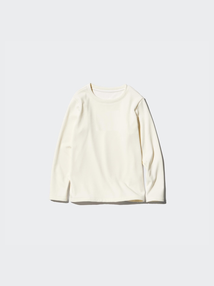 Футболка Heattech с круглым вырезом, очень теплая Uniqlo, цвет 09 черный — фото 2