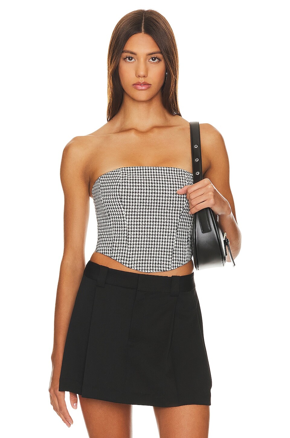 

Топ MAJORELLE Nadjha Bustier, цвет Black & White