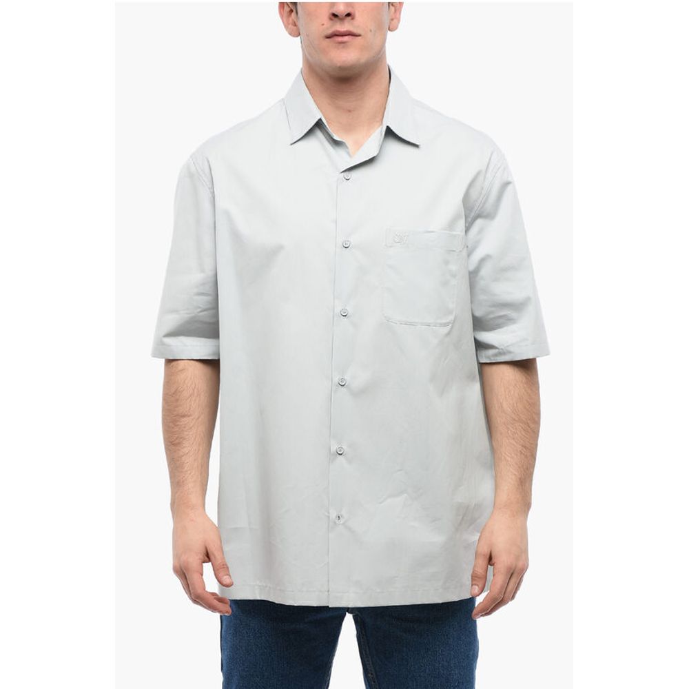 

Рубашка для боулинга ARROW из хлопка с нагрудным карманом Off-White, Light Blue