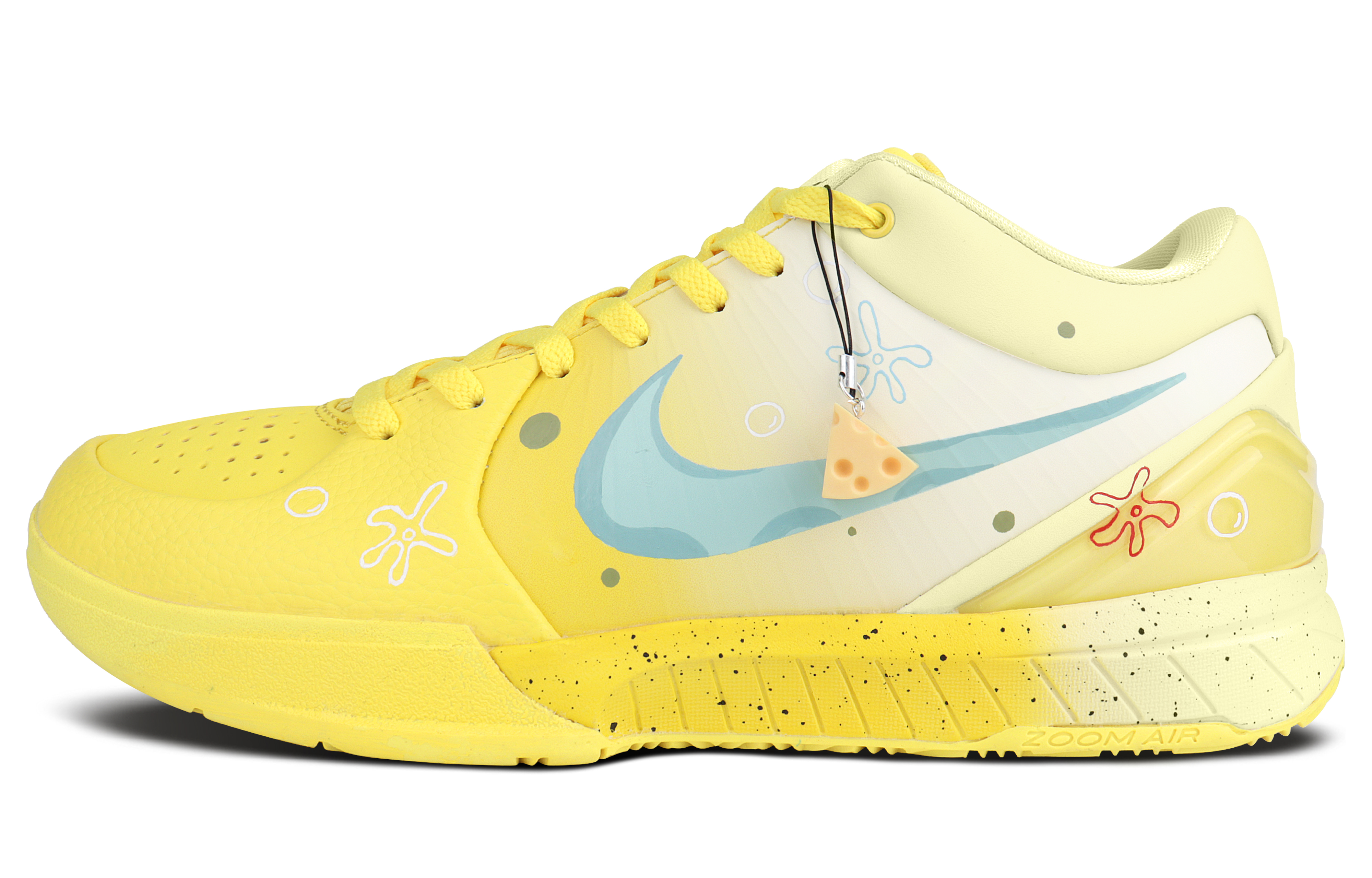 

Nike Баскетбольные кроссовки Zoom Kobe 4 с низким верхом, устойчивые к истиранию, мужские, желто-синие