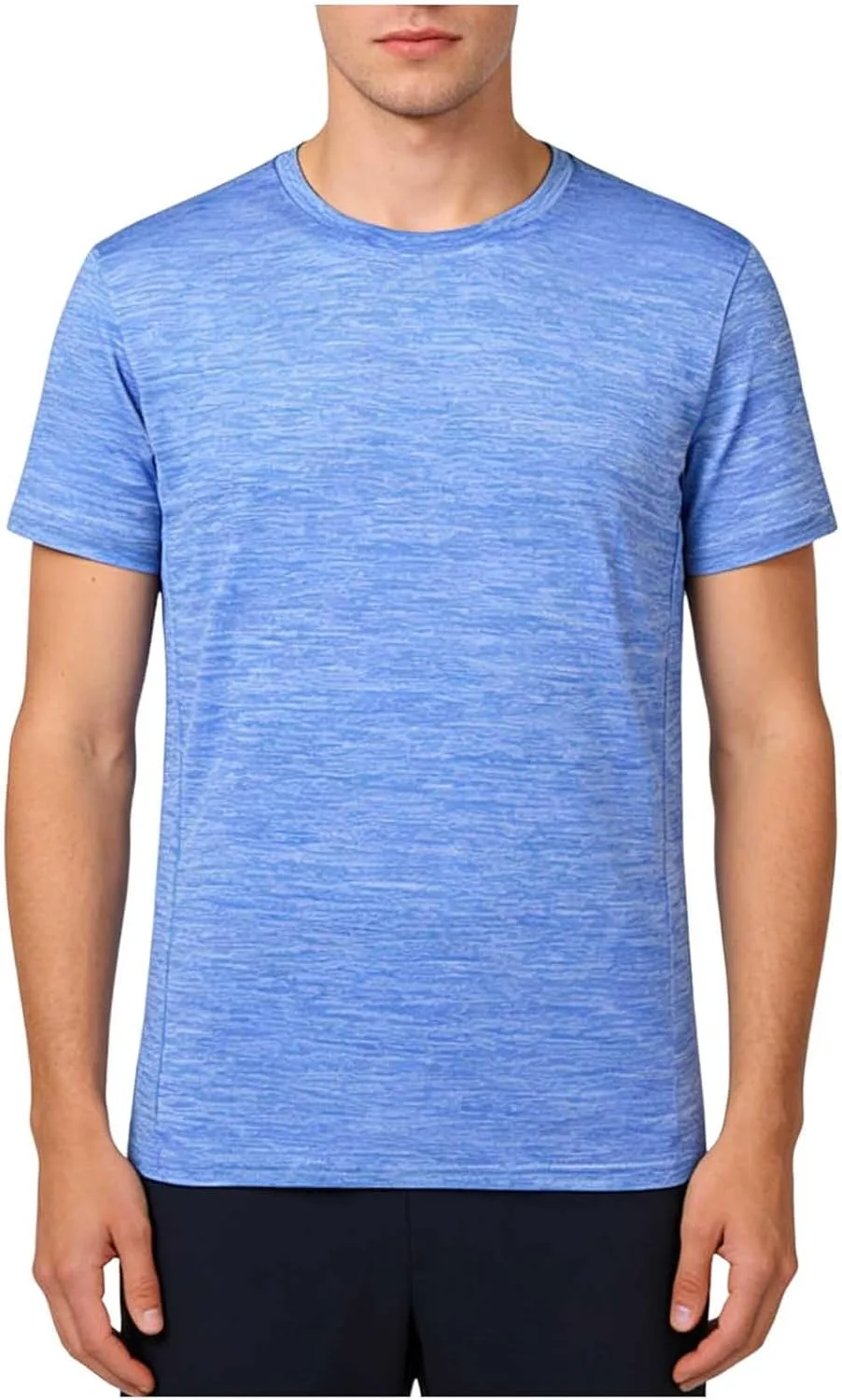 

Мужская однотонная футболка с коротким рукавом Casual Crewneck