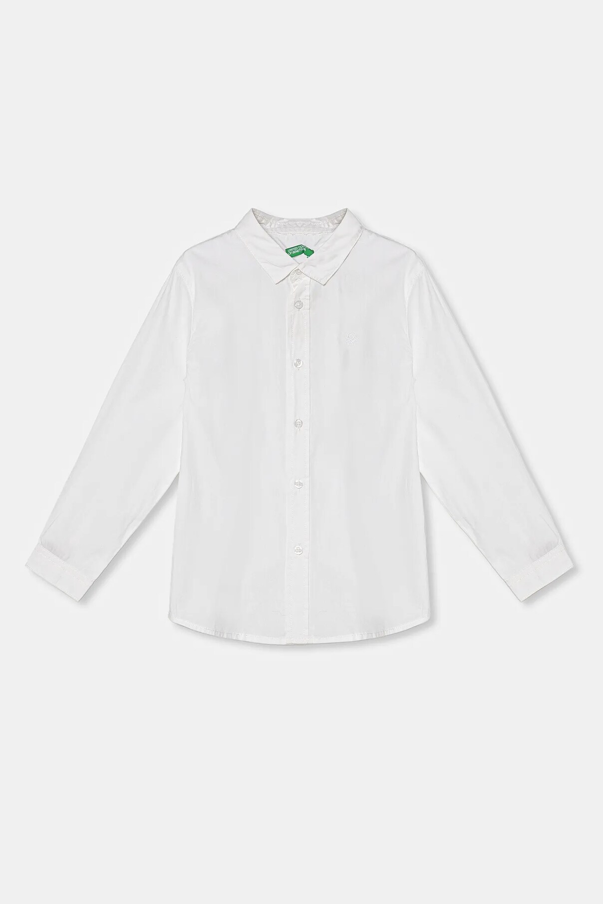 

Детская хлопковая рубашка United Colors Of Benetton, белый