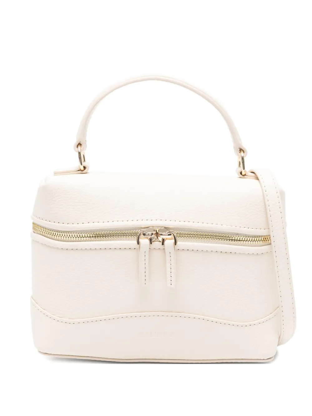 

Сумка-тоут из зернистой кожи SANDRO, нейтральный